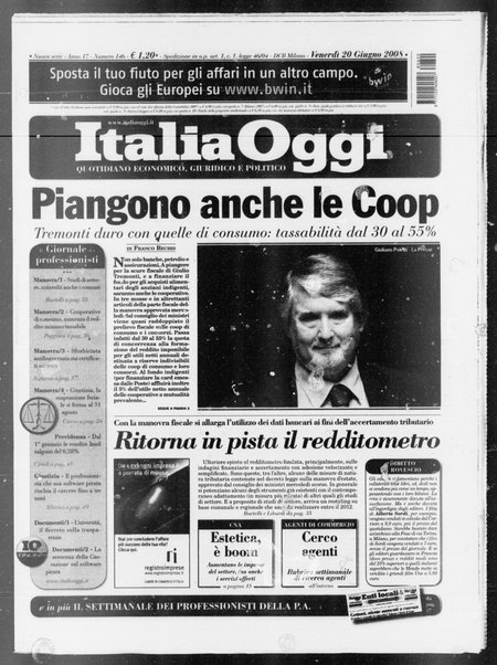 Italia oggi : quotidiano di economia finanza e politica